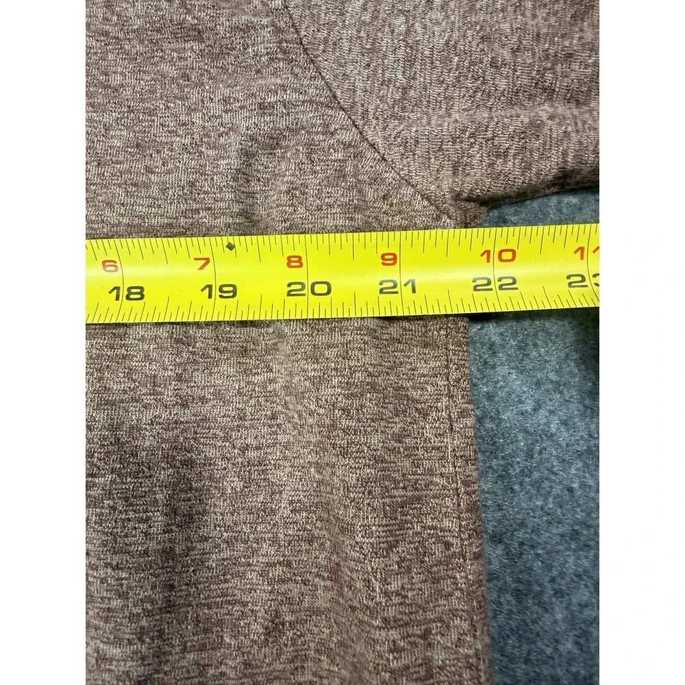 Vintage‎ Chaps Ralph Lauren Heathered Maroon Long Sleeve Henley Shirt XL
